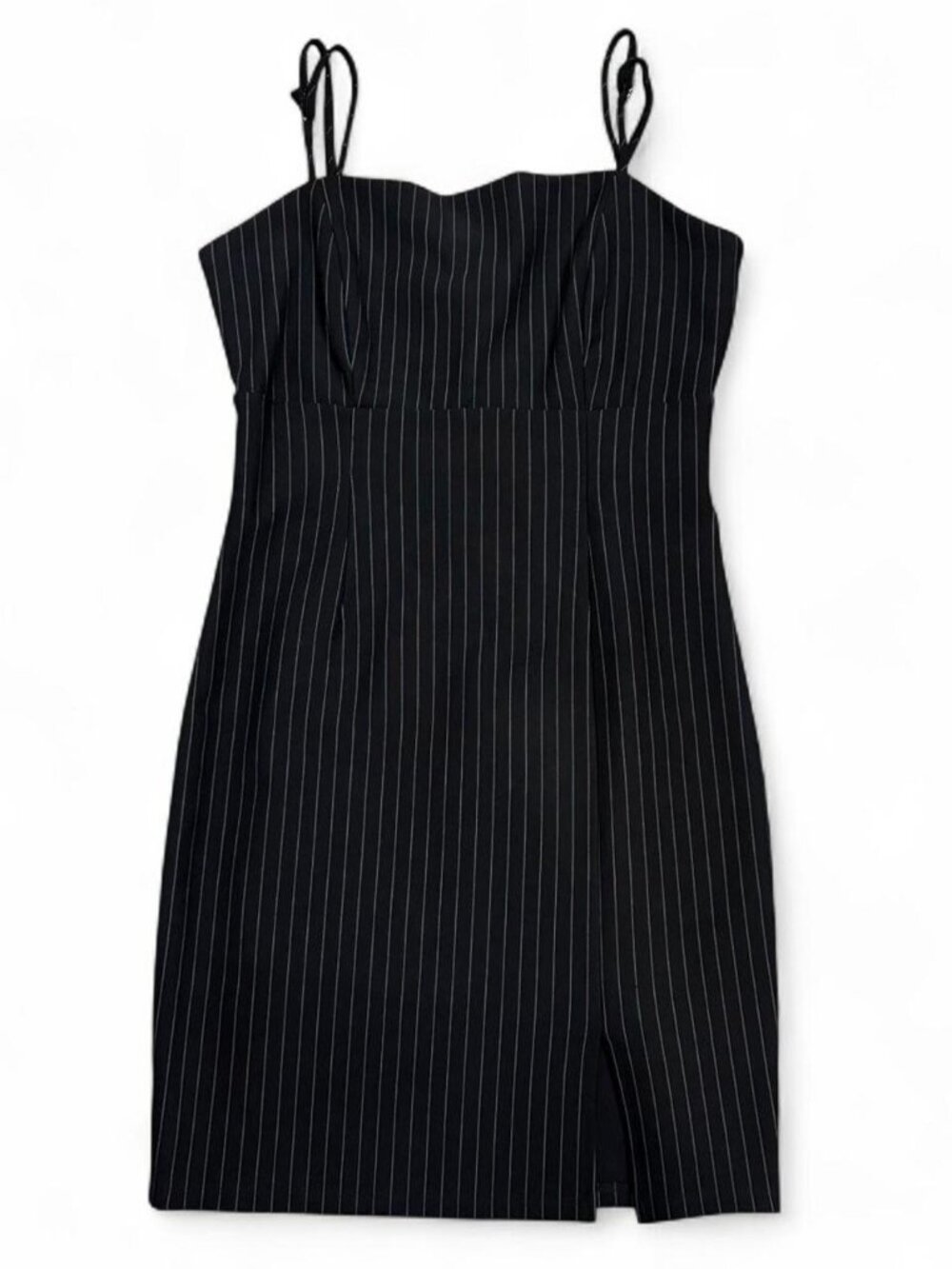 Forever 21 black pinstriped mini dress size S